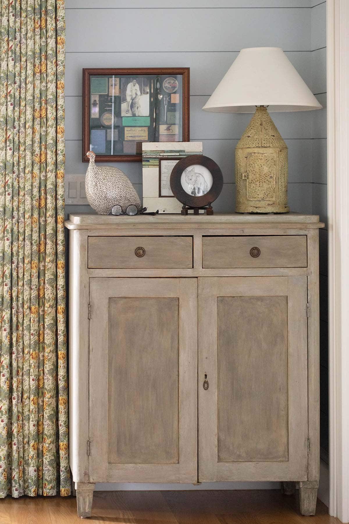 modern coastal style breakfast nook hutch