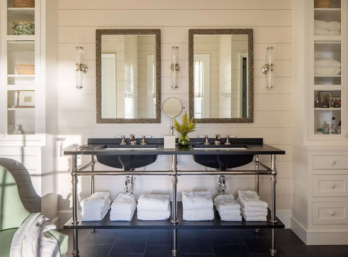 modern coastal style bathroom