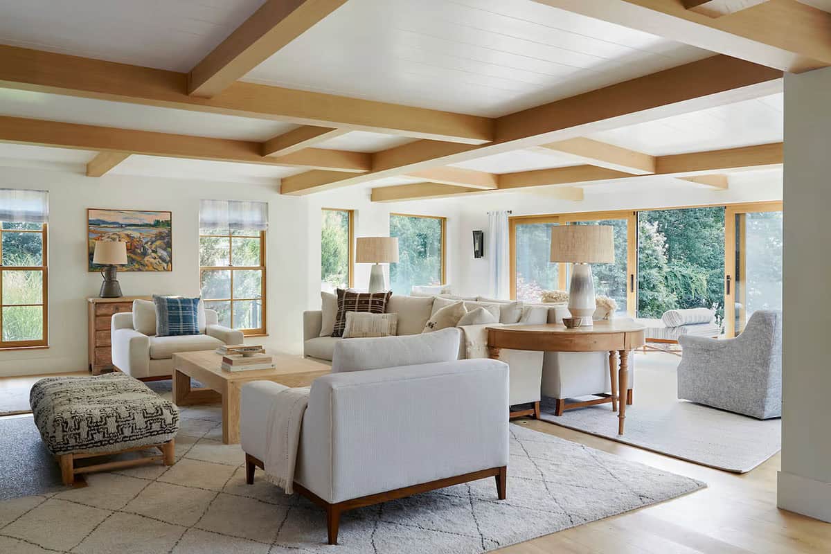 modern coastal style living room