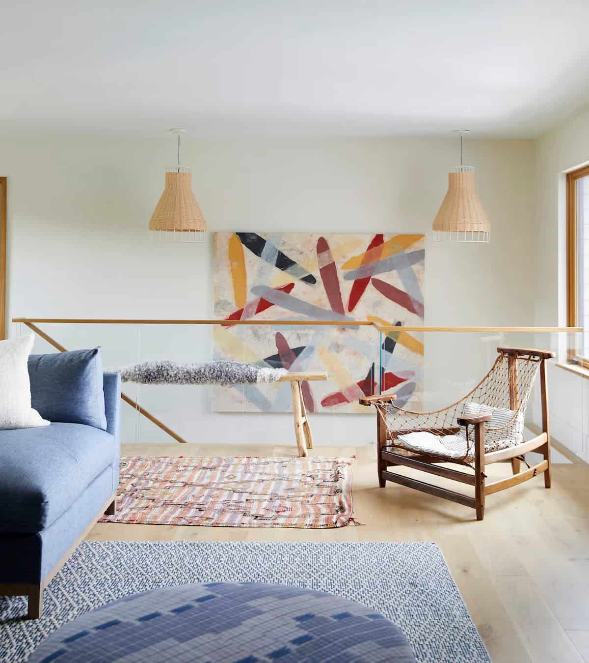 modern coastal style family room