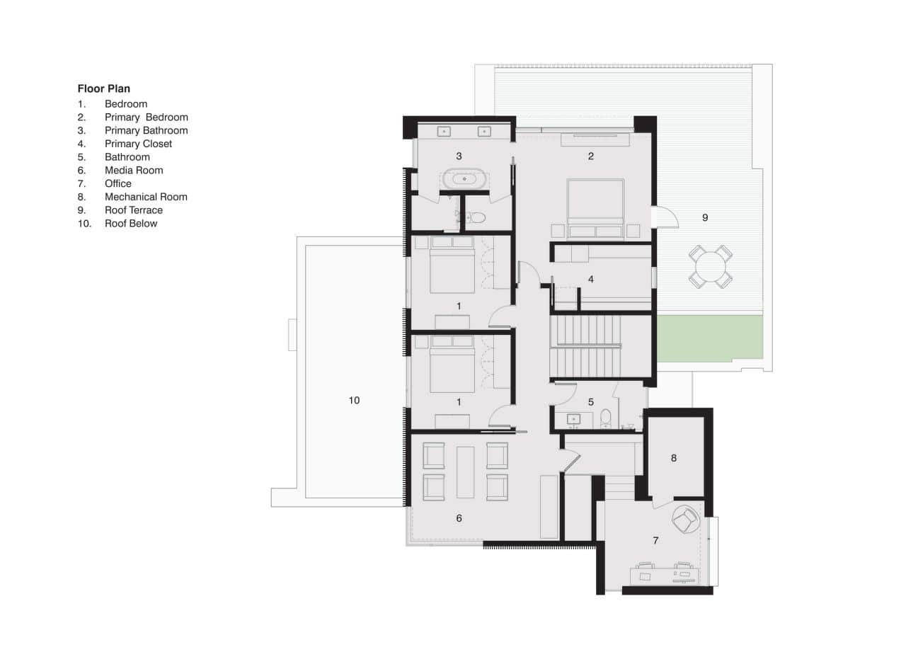 modern home floor plan