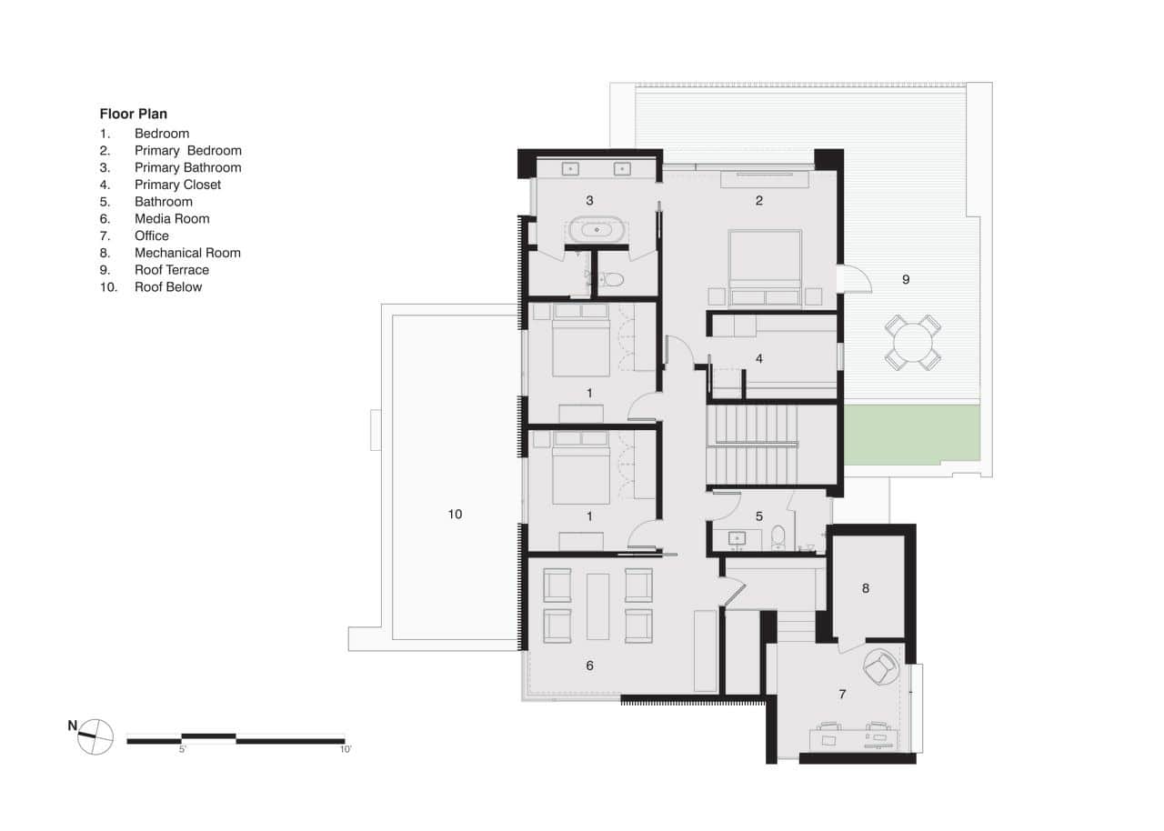 modern home floor plan