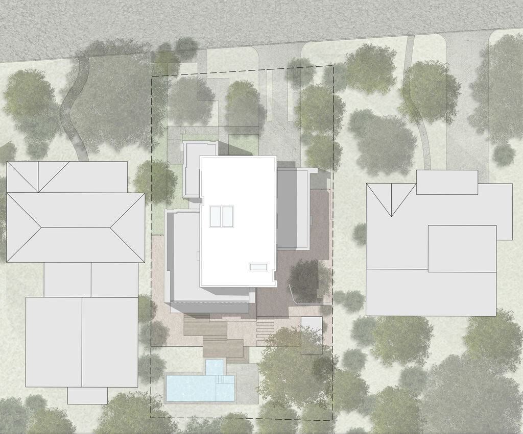 modern home site plan