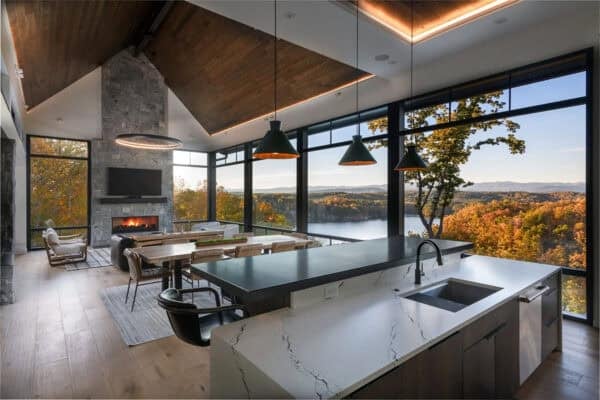 featured posts image for This Lake Keowee house melds warm modern living with majestic views
