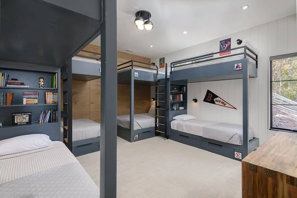 modern bunk bedroom