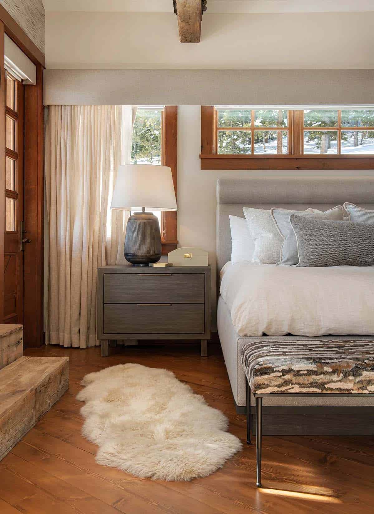 modern rustic bedroom