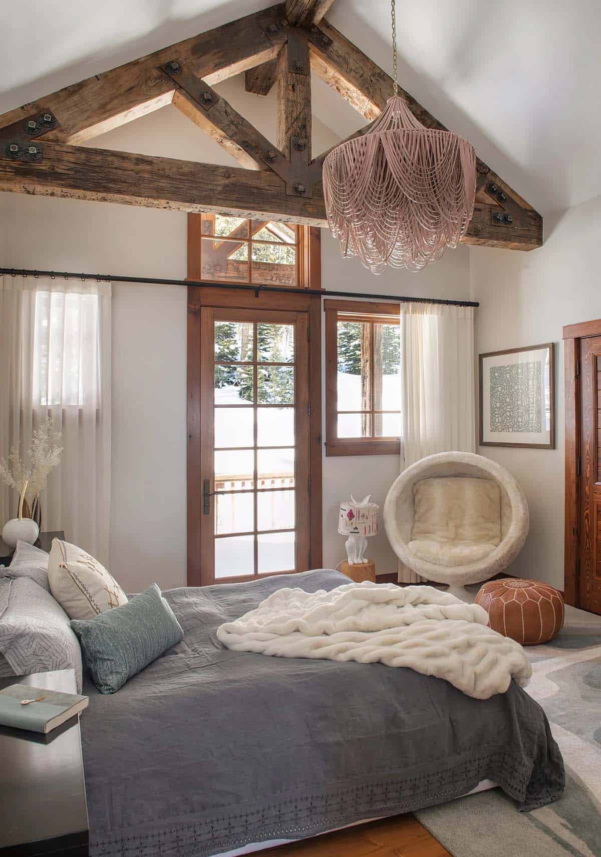 modern rustic bedroom