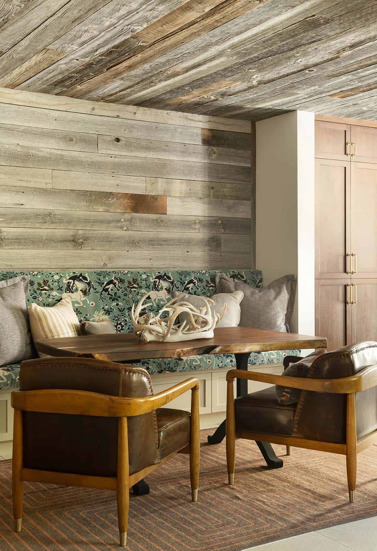 modern rustic dining room