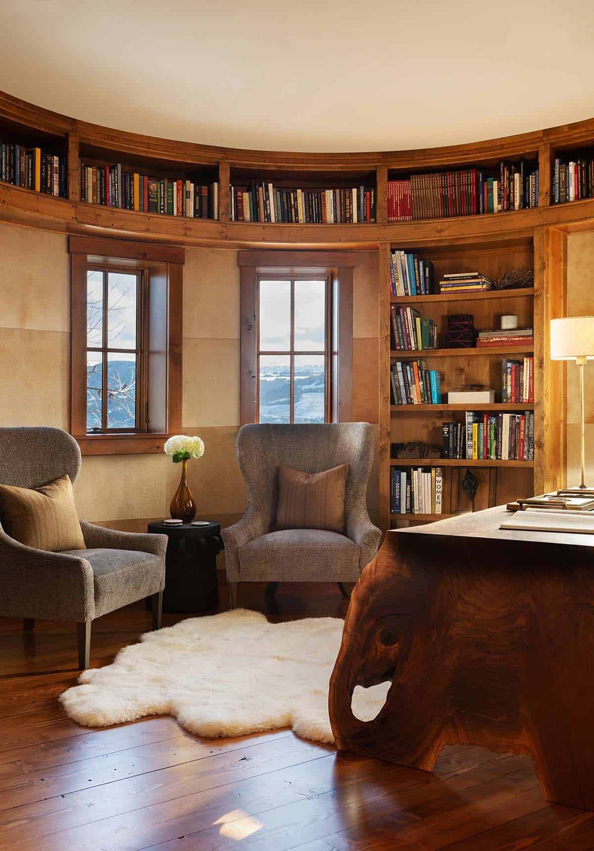 modern rustic home office