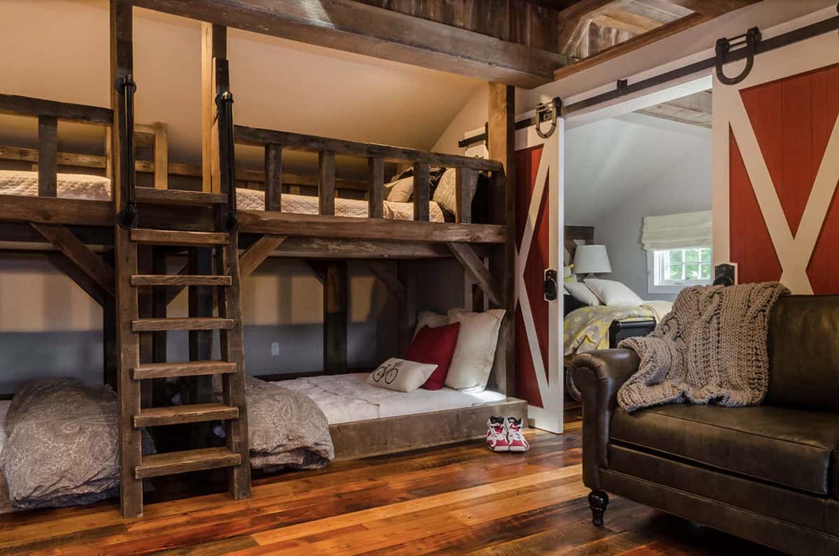 rustic kids bunk beds
