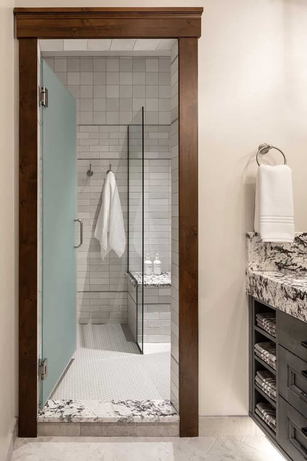 modern rustic bathroom