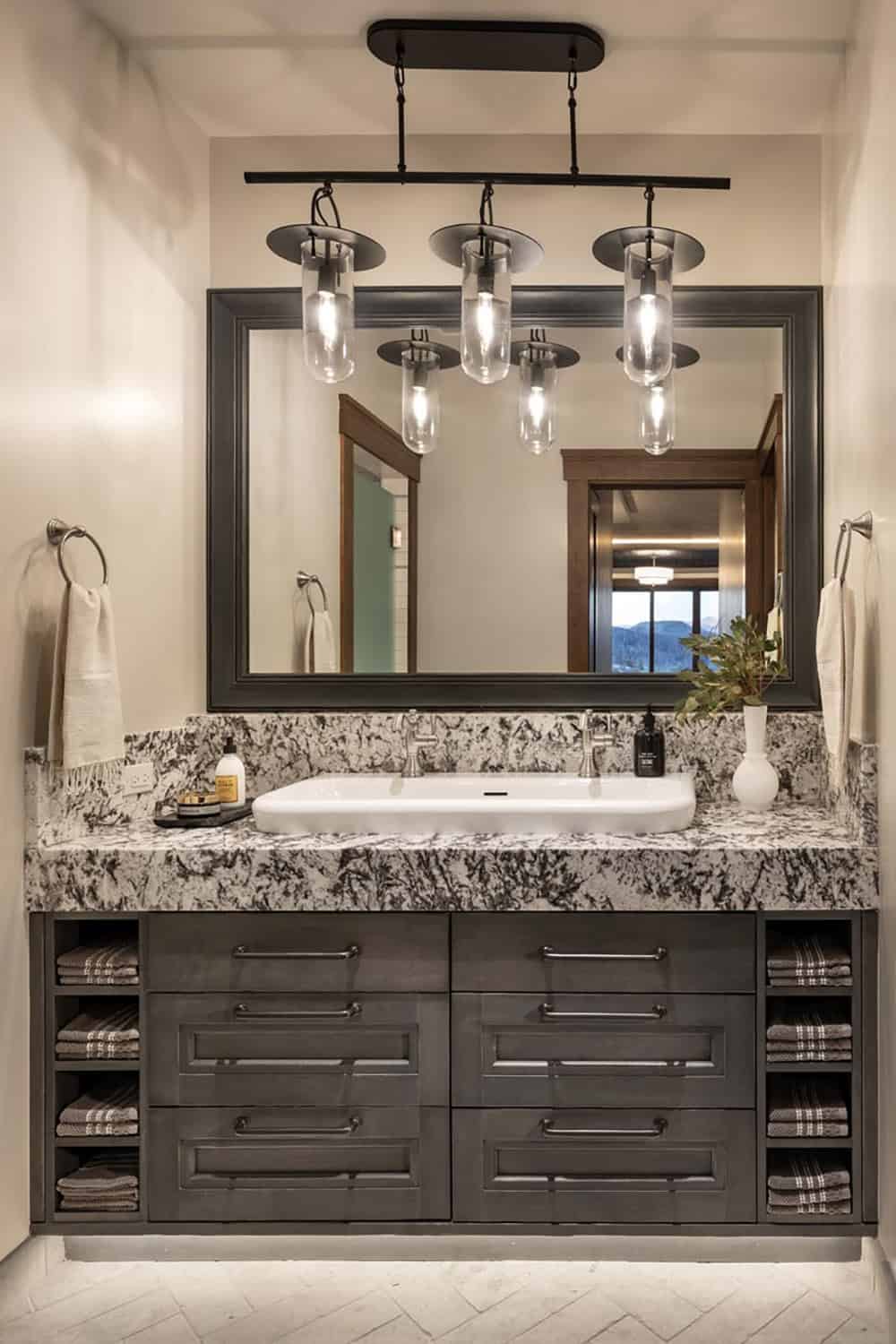 modern rustic bathroom vanity