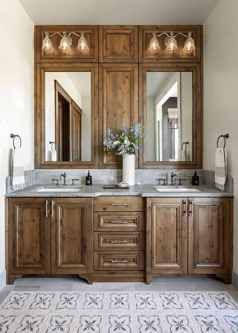 modern rustic bathroom vanity