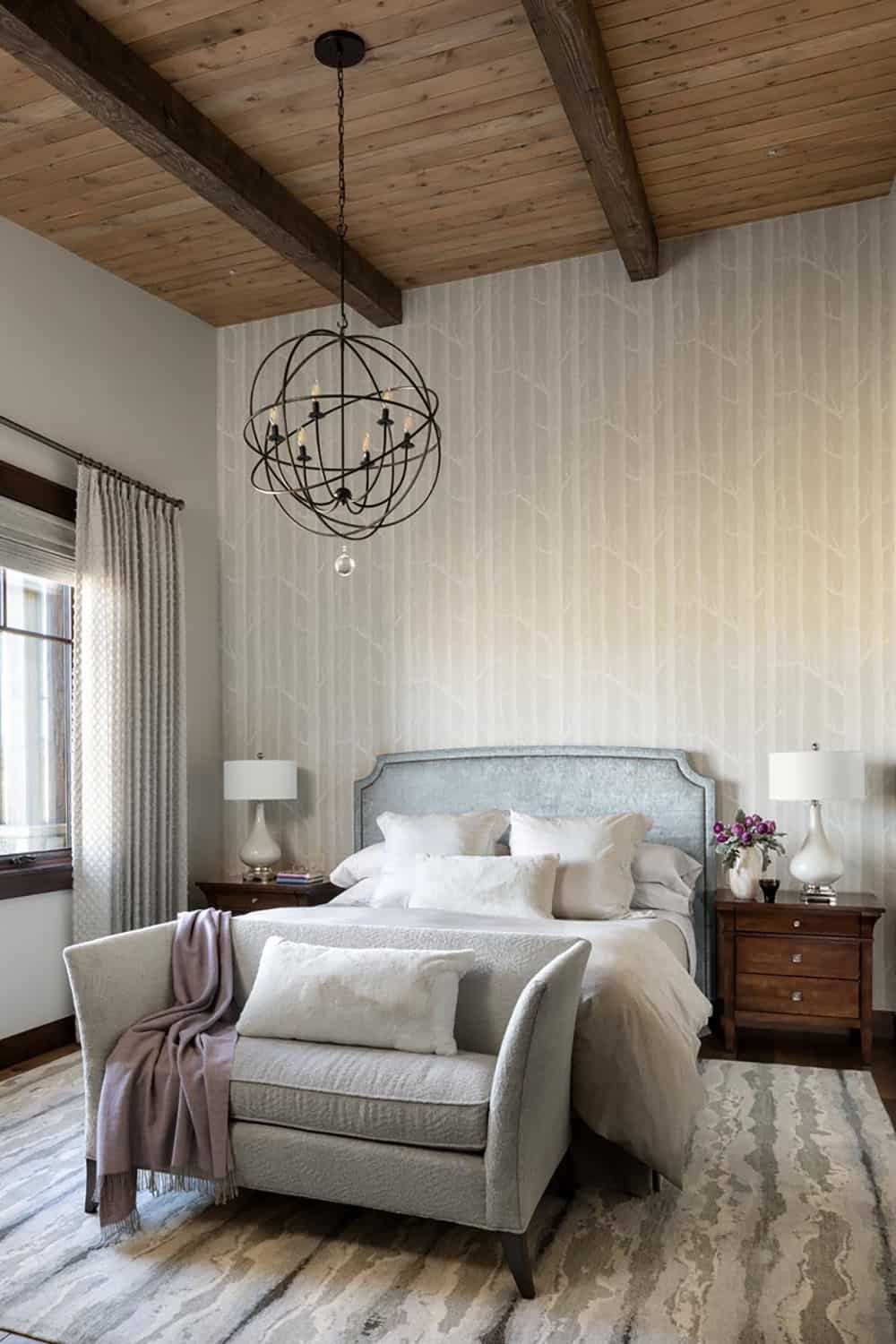 modern rustic bedroom