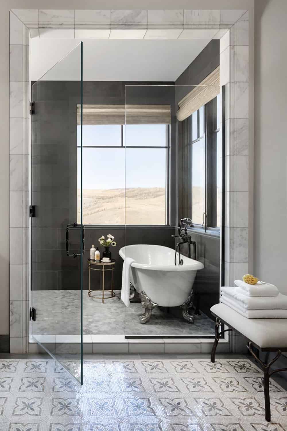 modern rustic bathroom