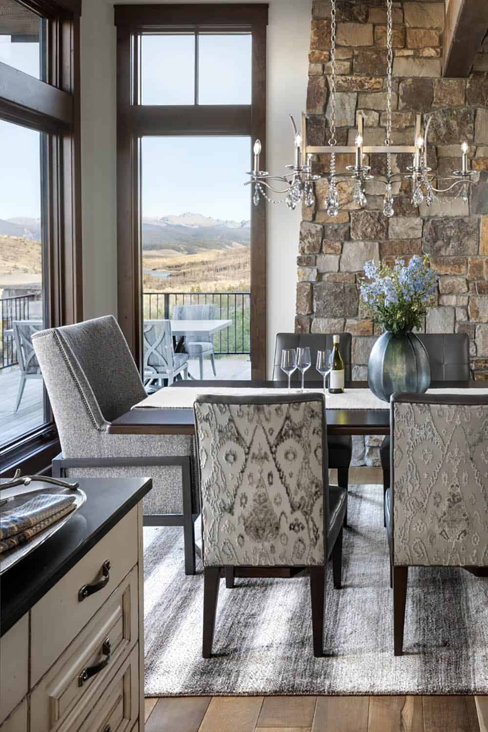 modern rustic dining room