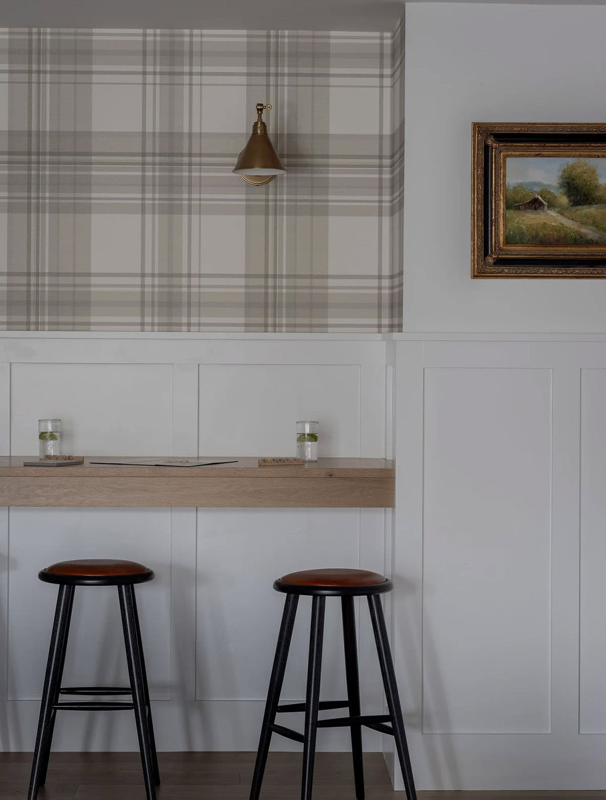 modern scandinavian style home bar