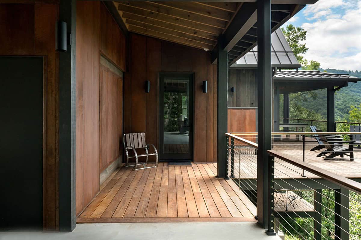 net zero house exterior entry