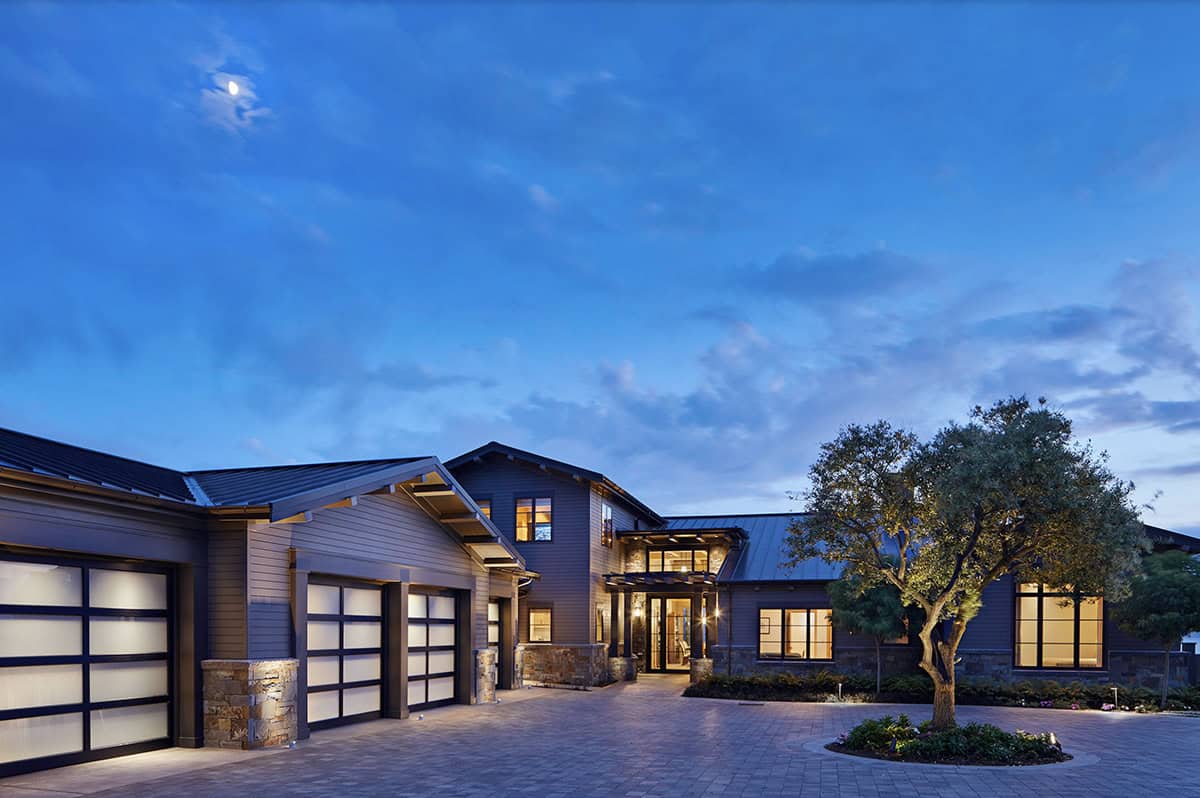 Transitional Exterior at dusk