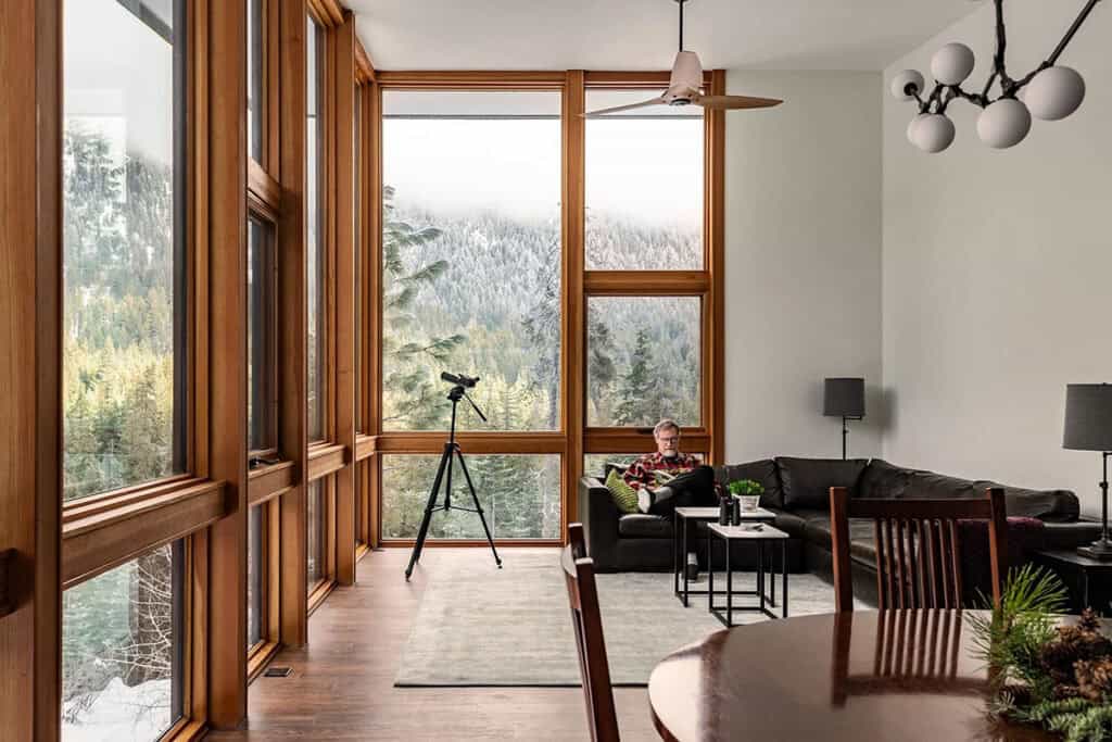 Curated visual reference: Fresh Look at This Off Grid Washington Cabin Has Peaceful Views Over The