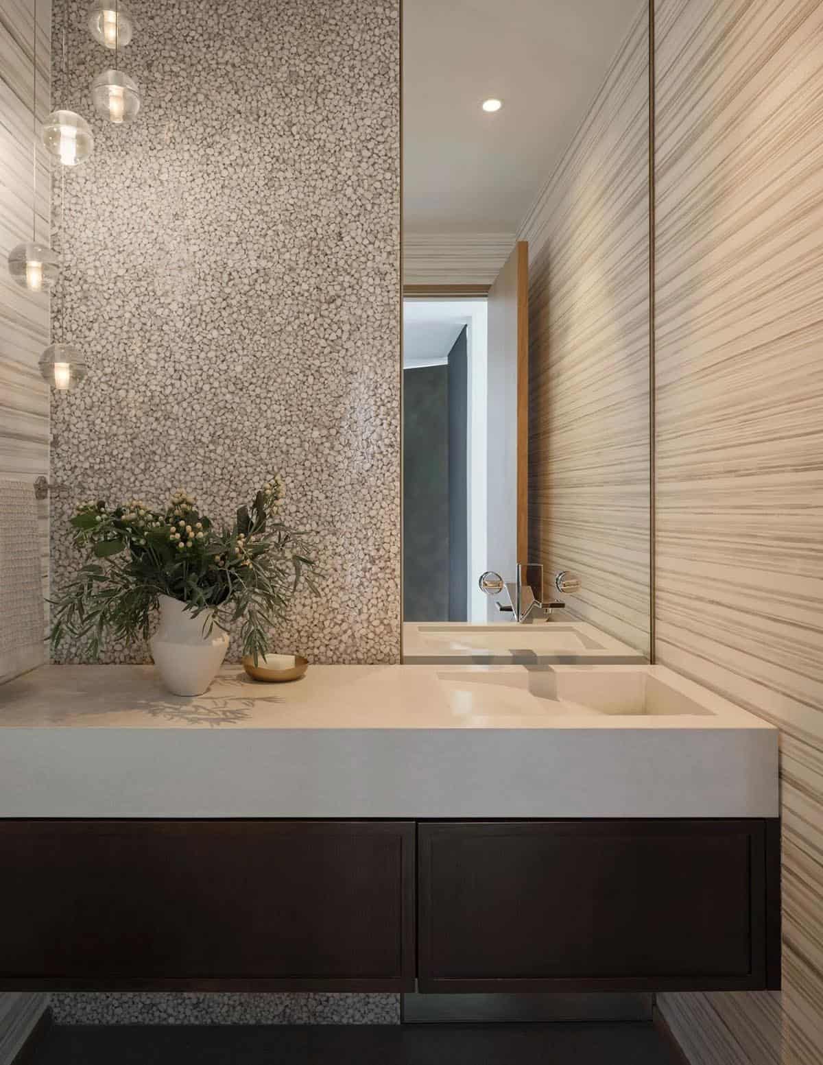contemporary powder room