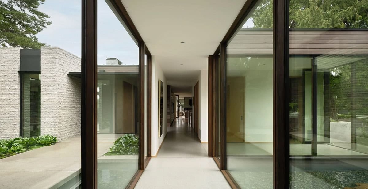 contemporary hallway