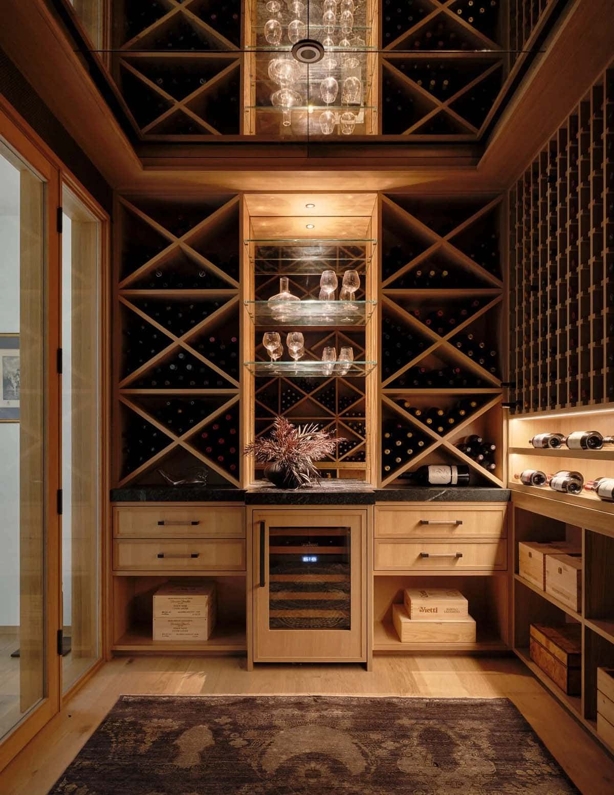 contemporary wine cellar