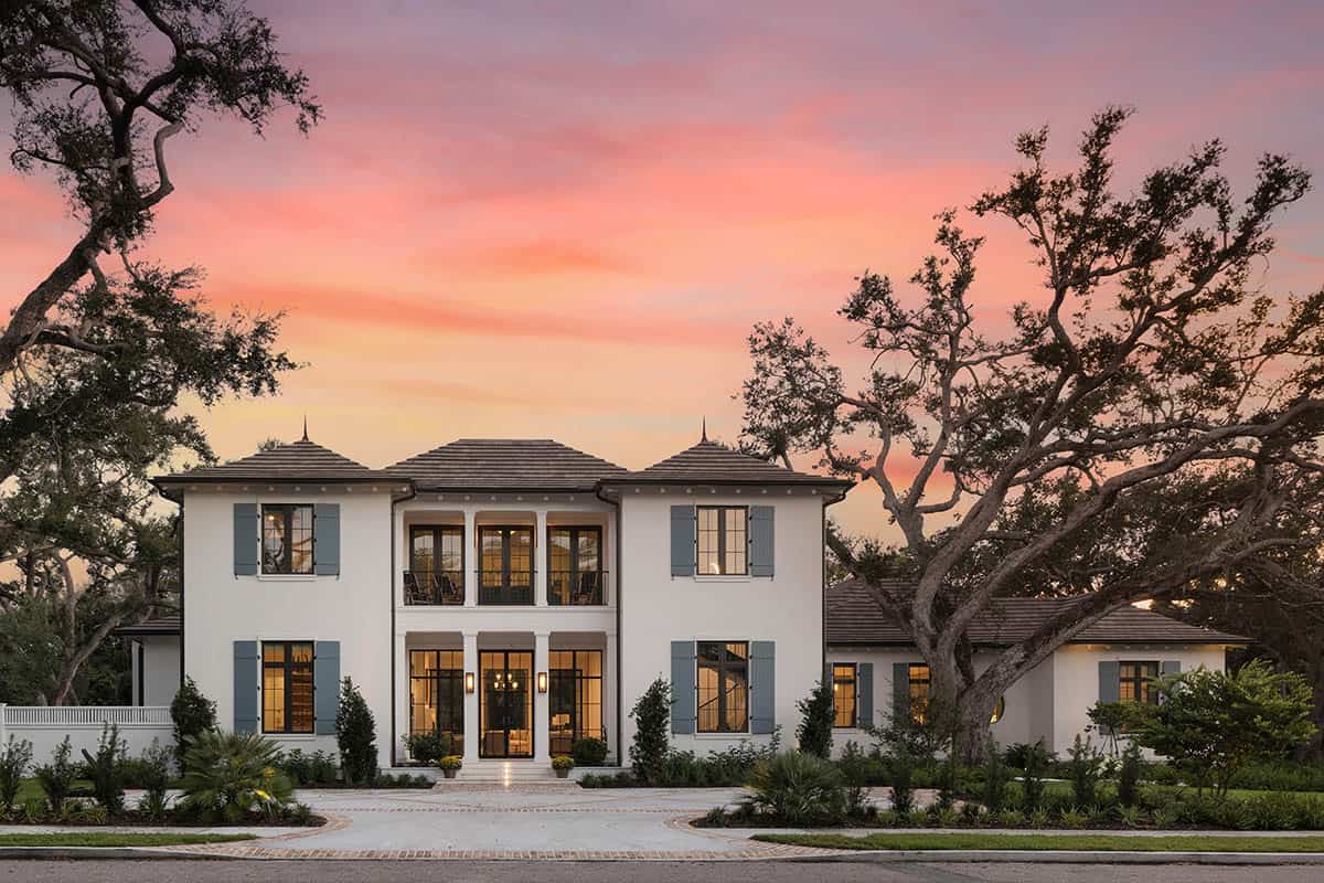 waterfront home exterior
