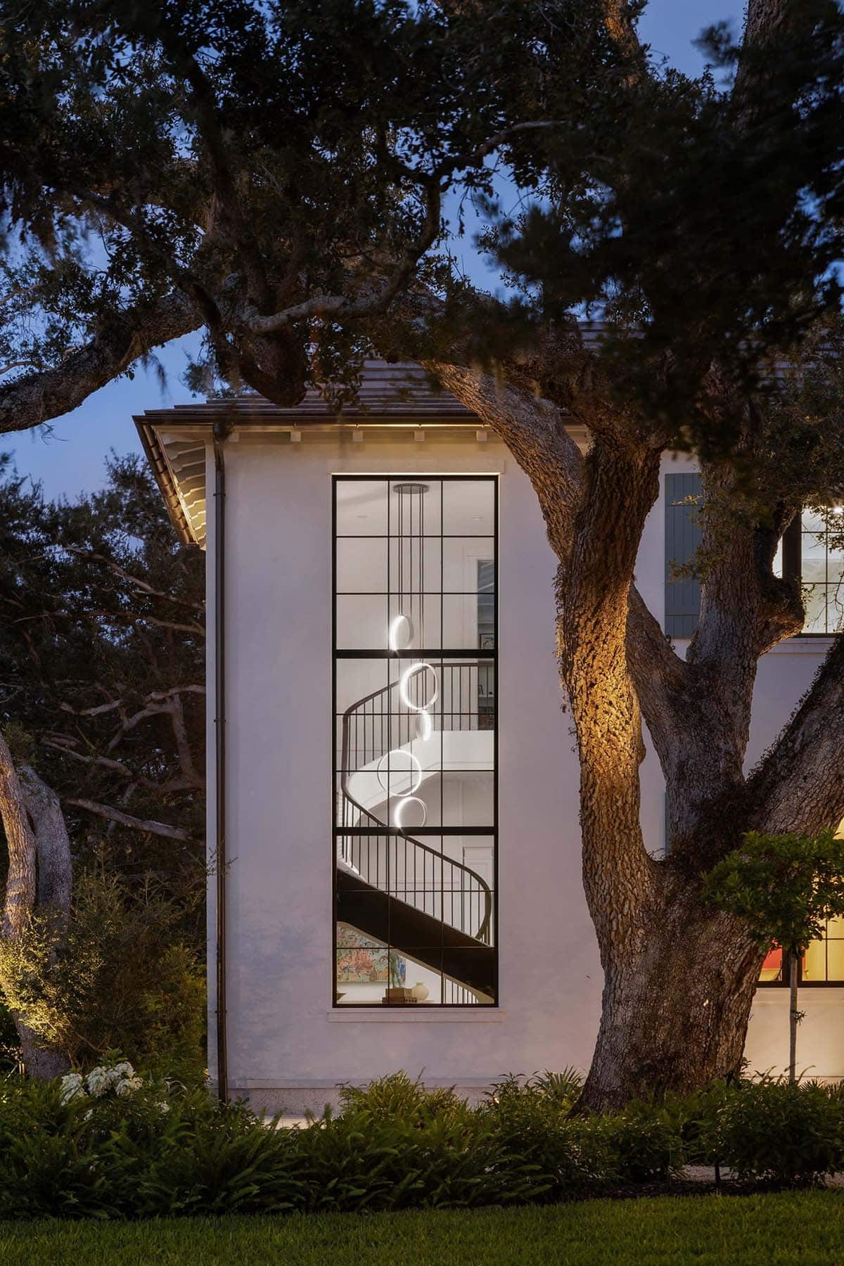 waterfront home exterior