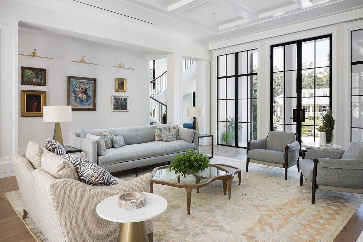 coastal style living room 