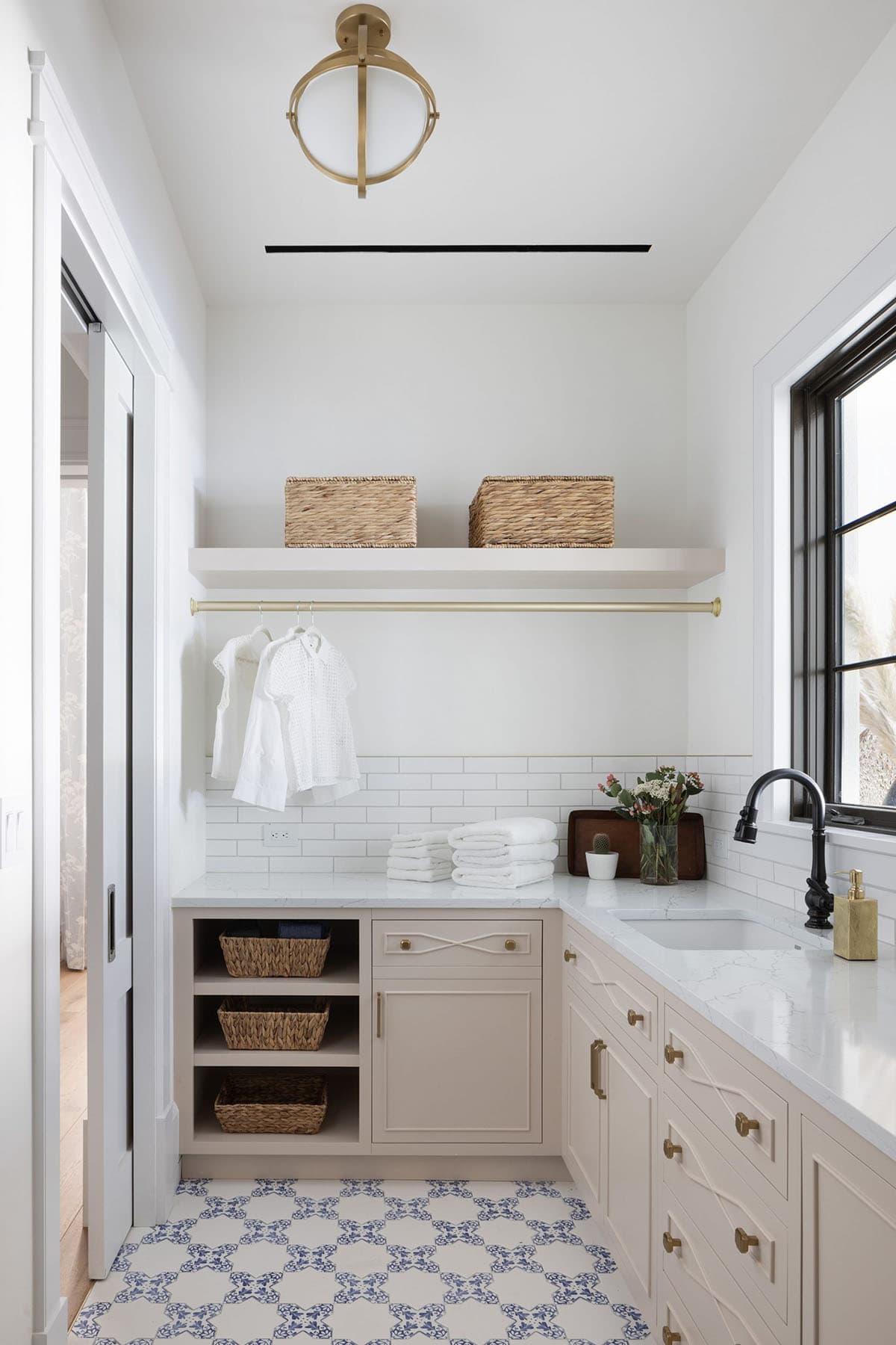 coastal style laundry room