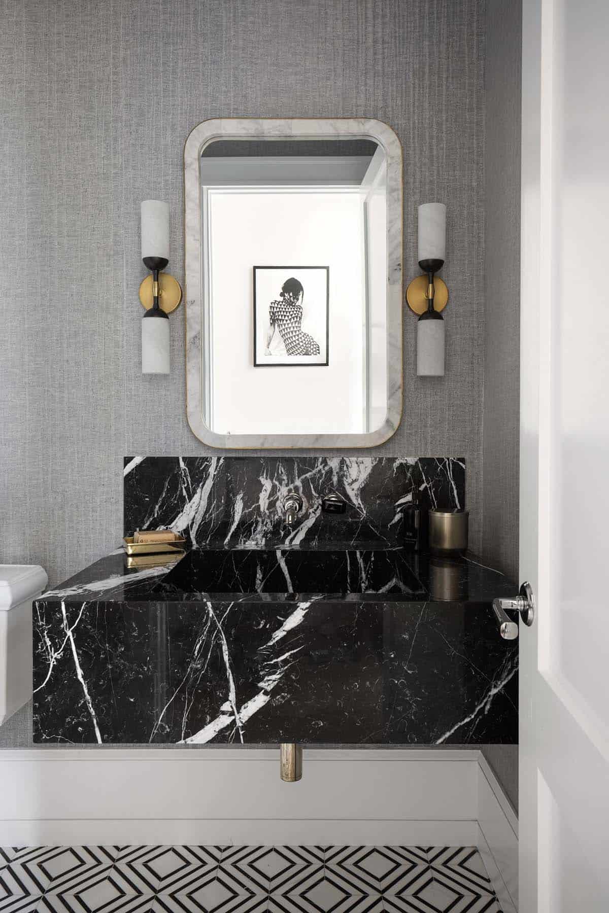 coastal style powder room