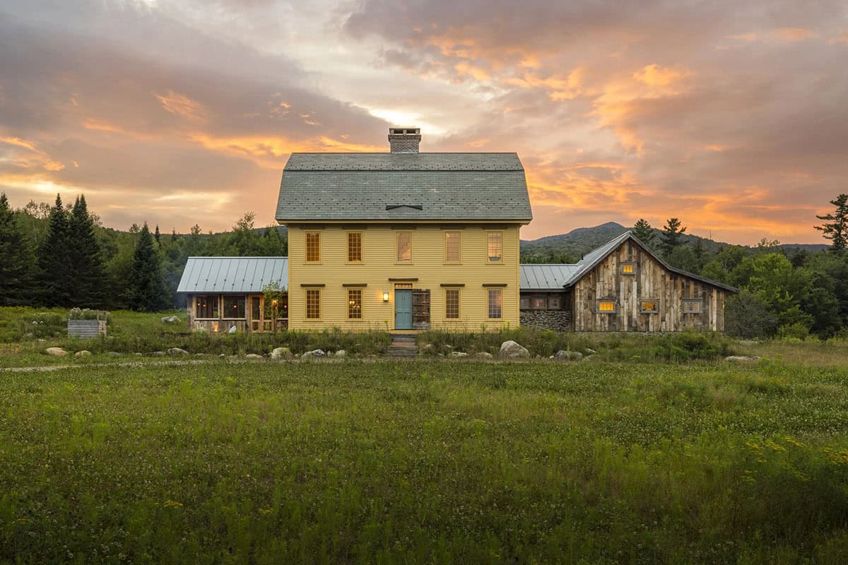 rustic colonial home exterior