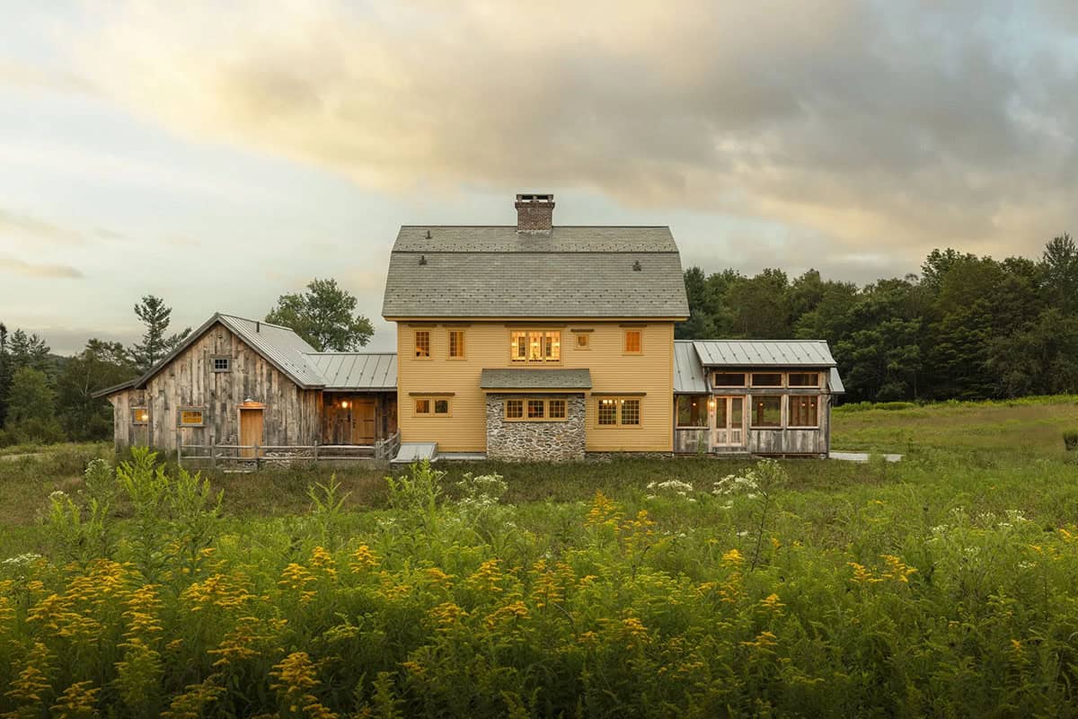 rustic colonial home exterior