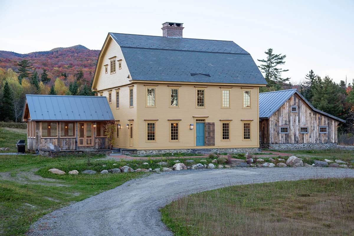 rustic colonial home exterior