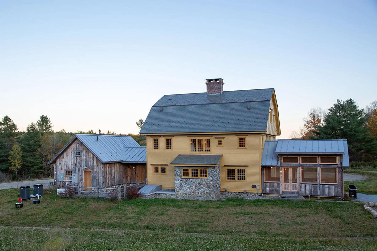 rustic colonial home exterior