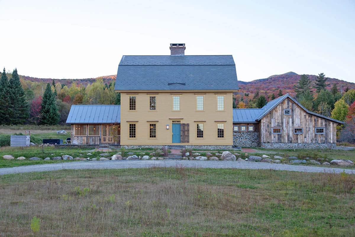 rustic colonial home exterior