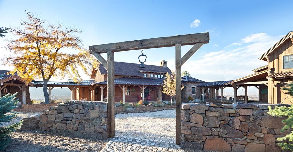 rustic ranch style home exterior