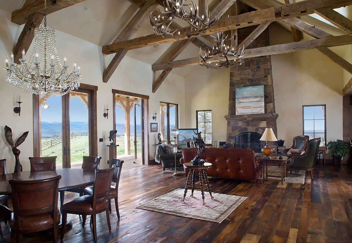 rustic great room