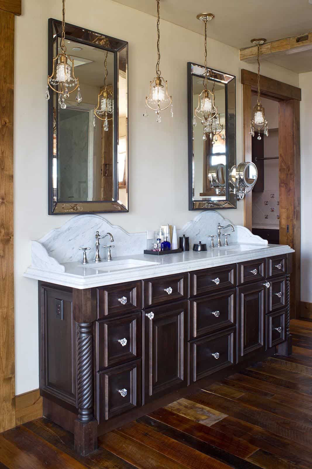 rustic bathroom vanity