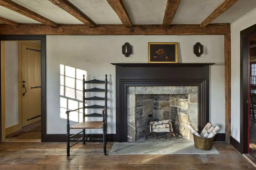 Saltbox Farm house fireplace