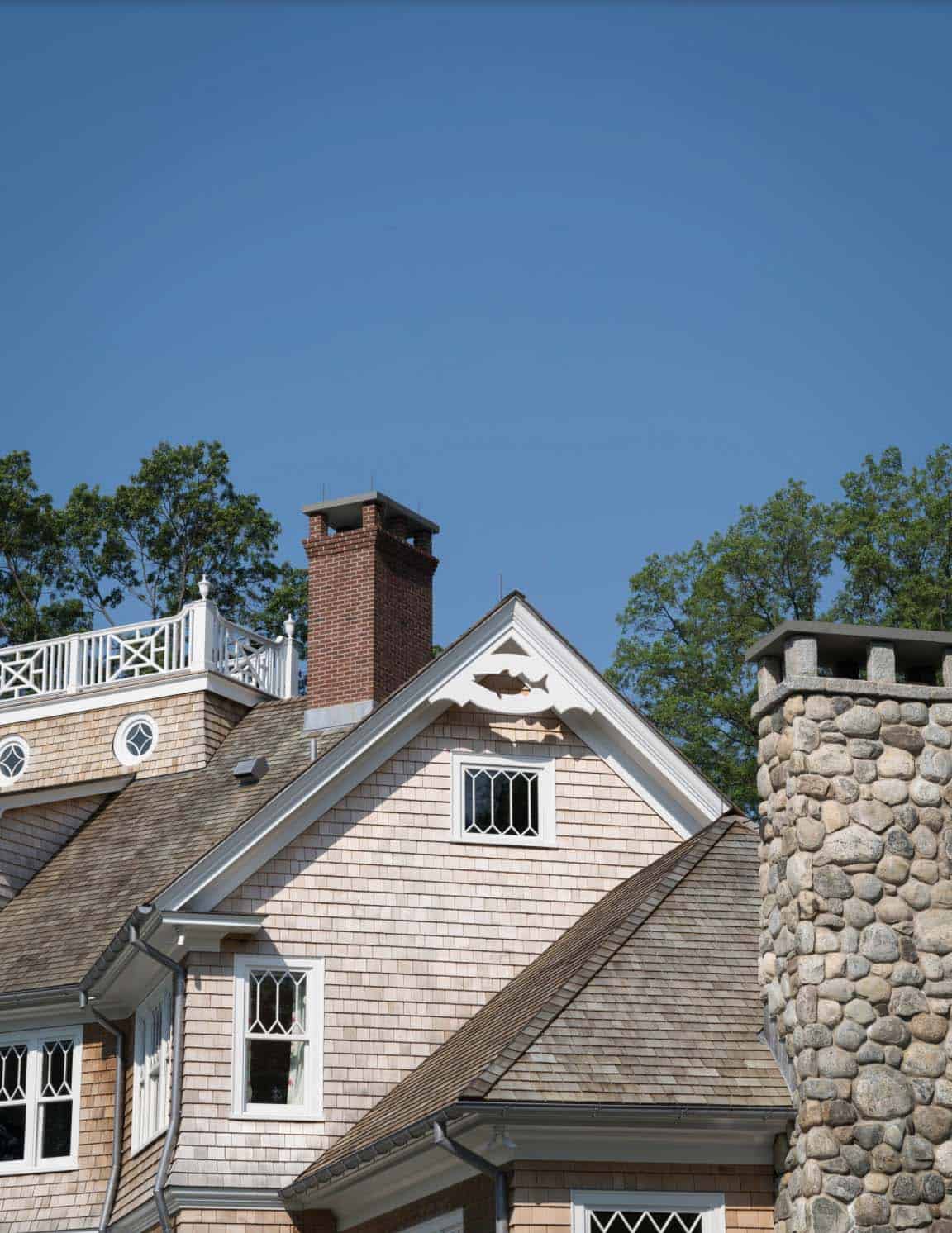 Beach Style Home Exterior roof detail