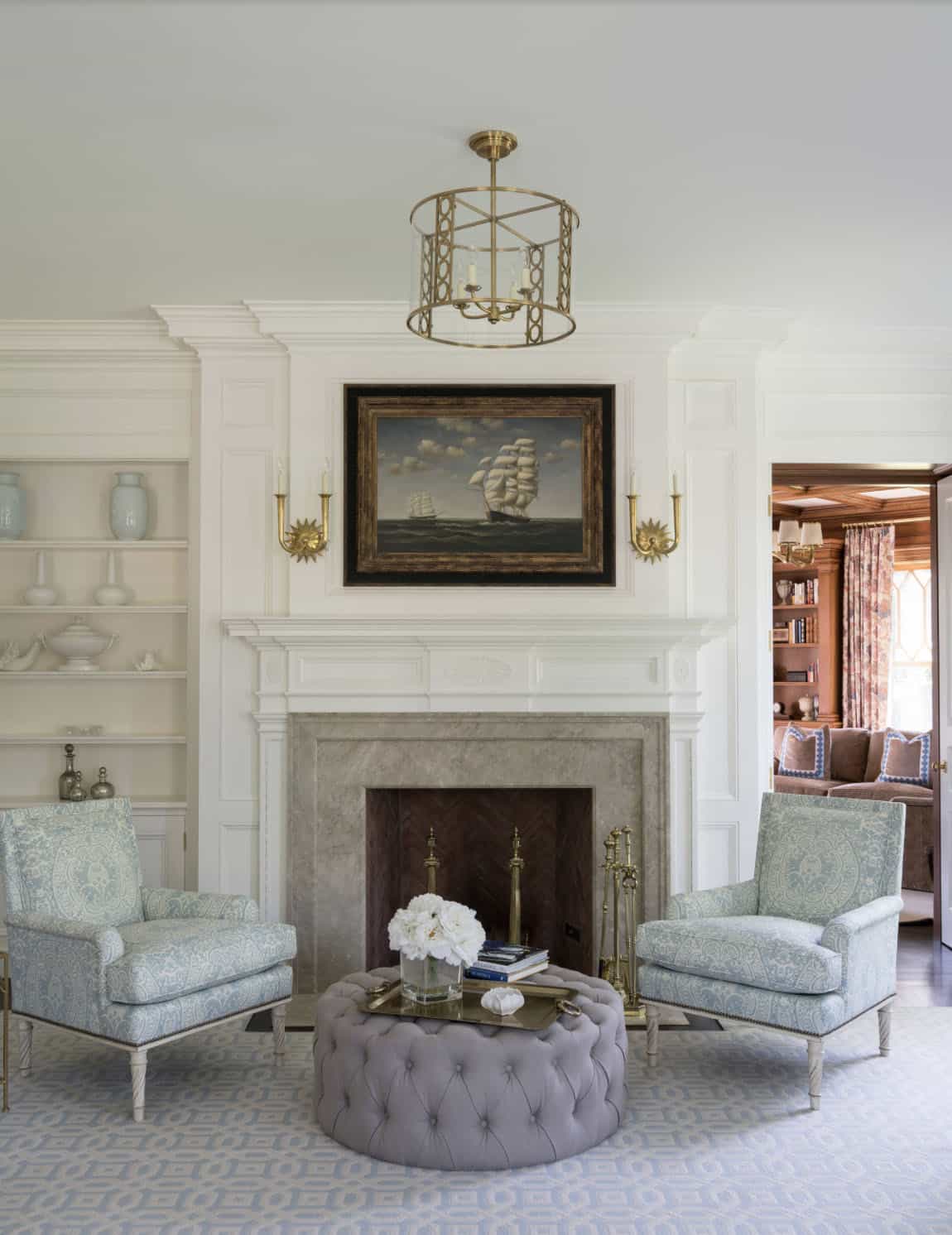 Beach Style Living Room