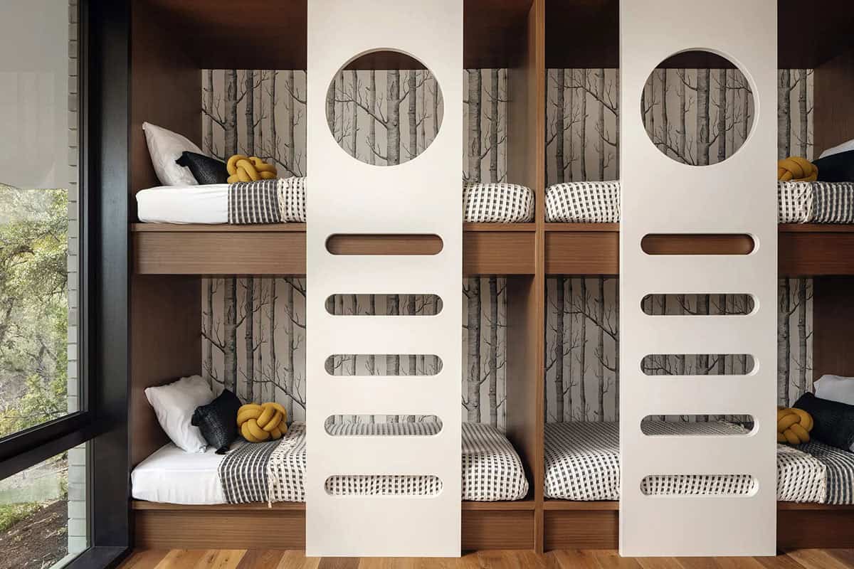 modern kids bunk bedroom