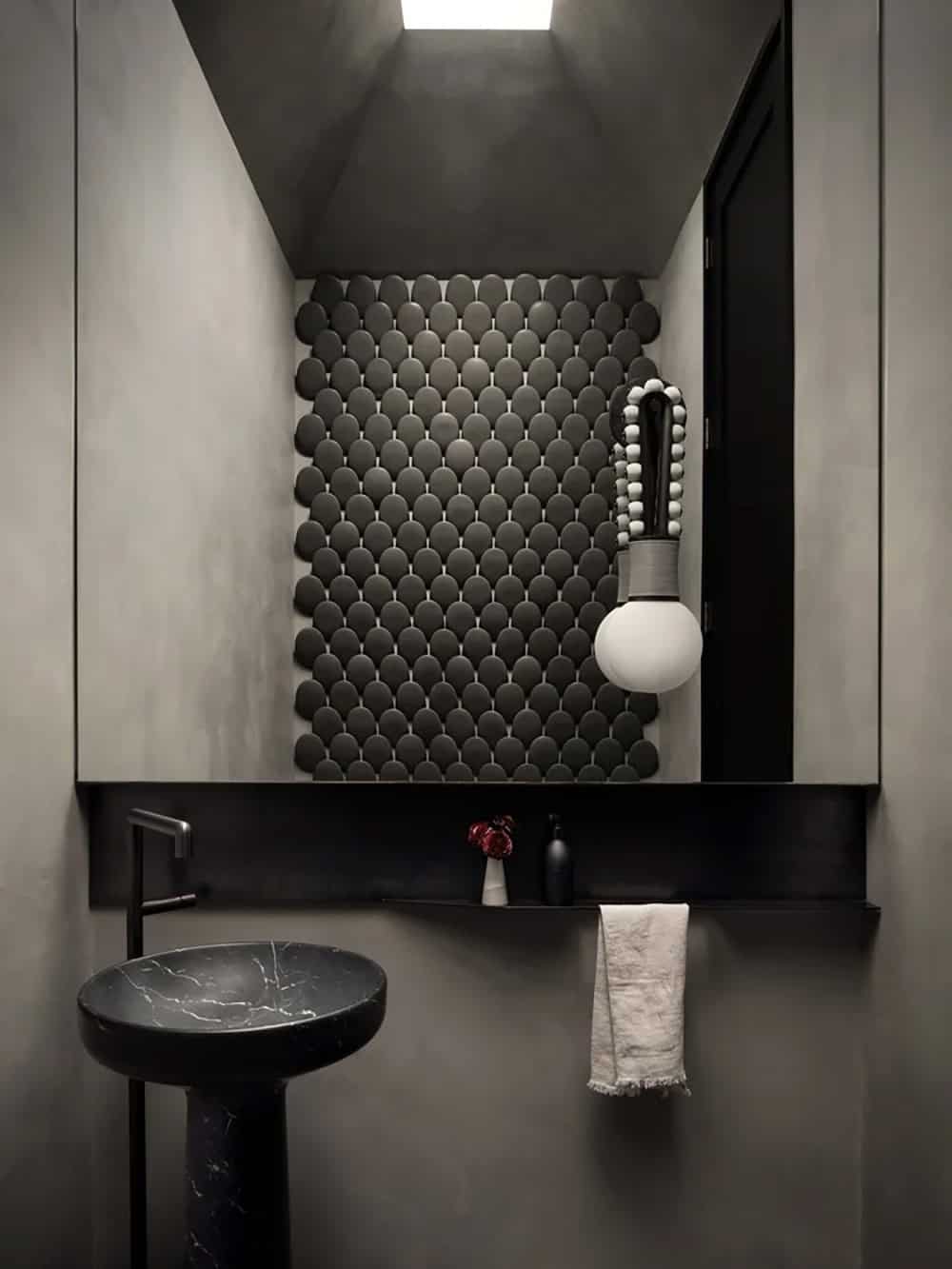 modern powder room