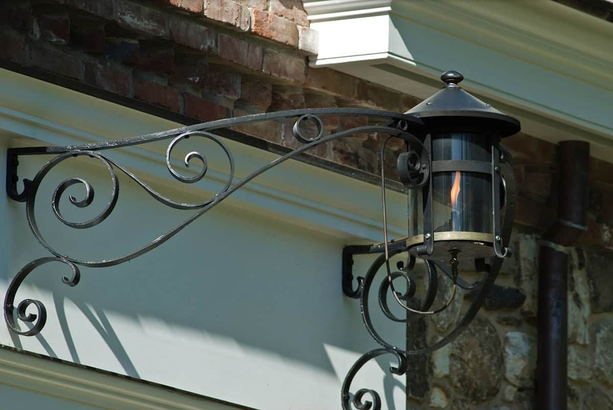 Traditional Home Exterior light fixture detail