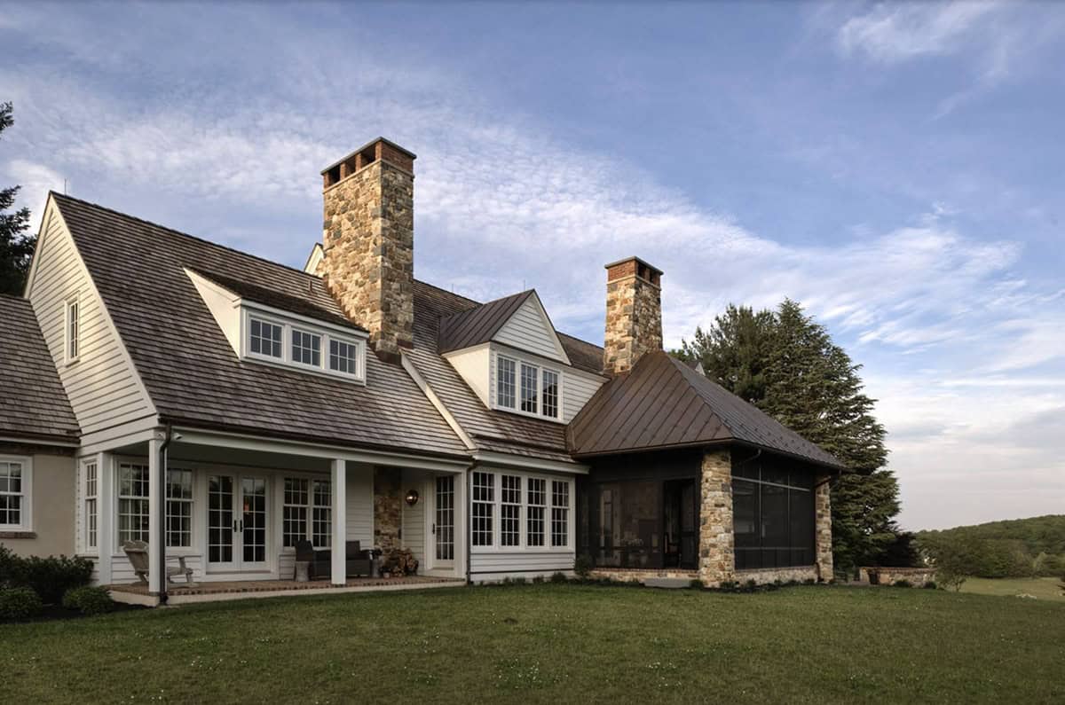 Traditional Home Exterior backyard view