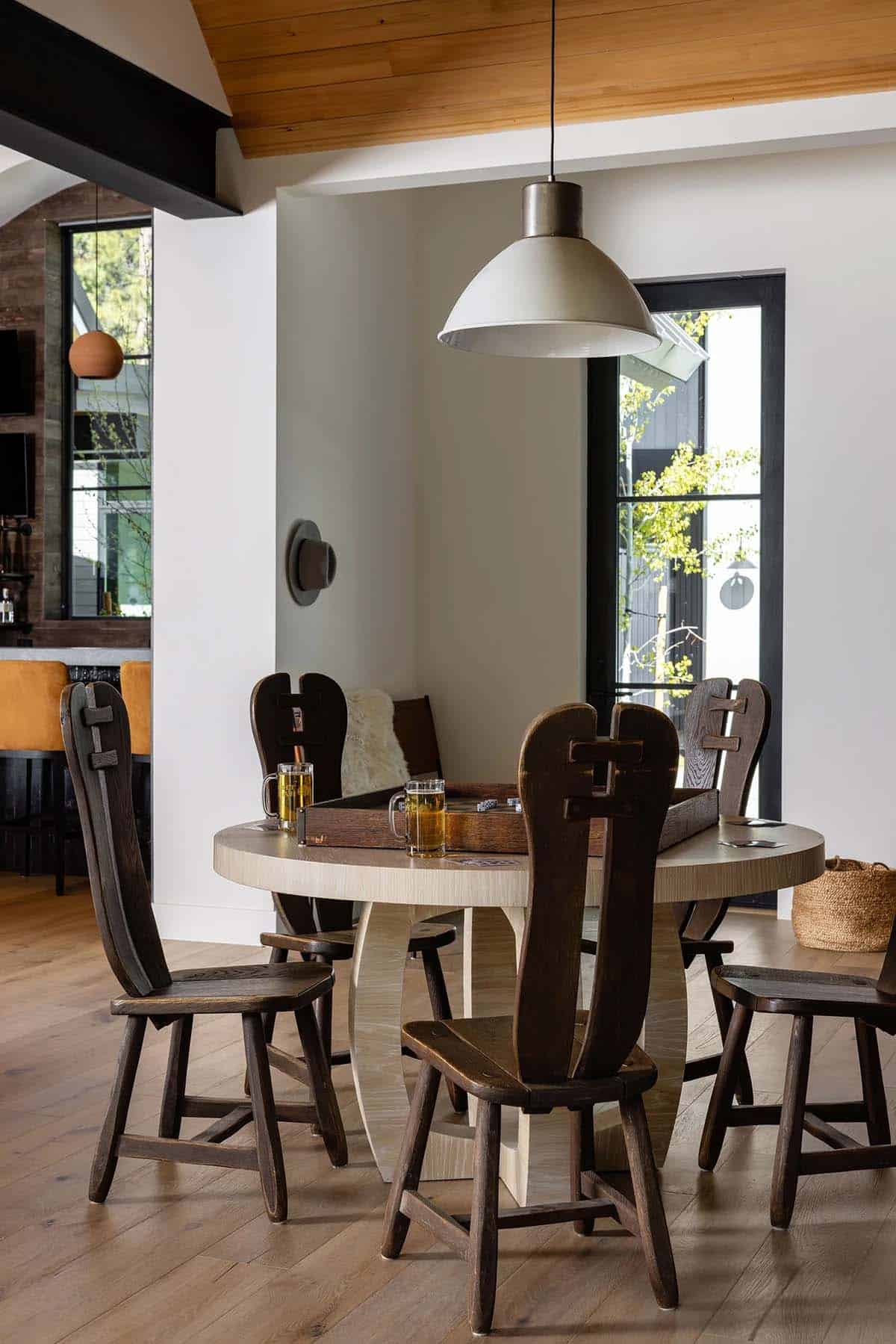 transitional card table