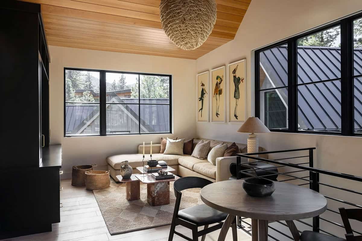 transitional family room