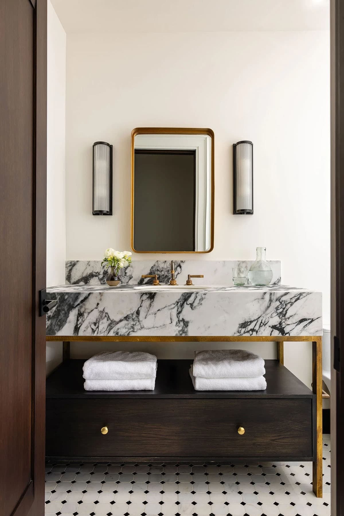 transitional bathroom vanity
